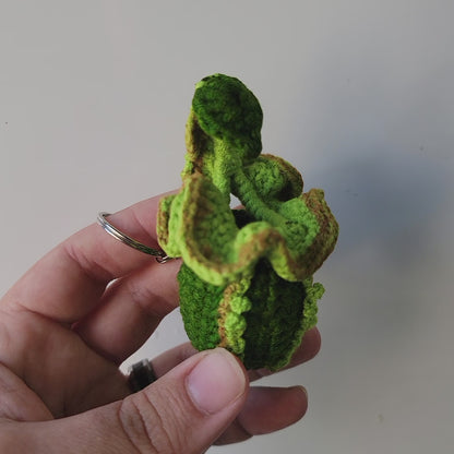 Nepenthes veitchii crochet keychain