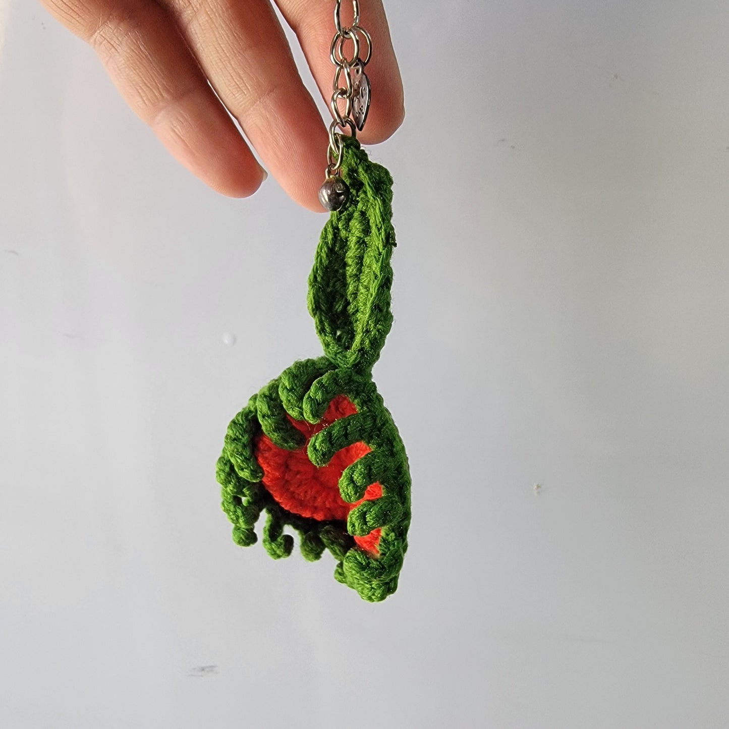 Venus Fly Trap crochet keychain