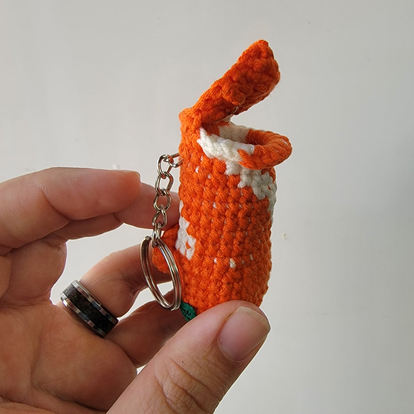 Nepenthes crochet keychain multicolored