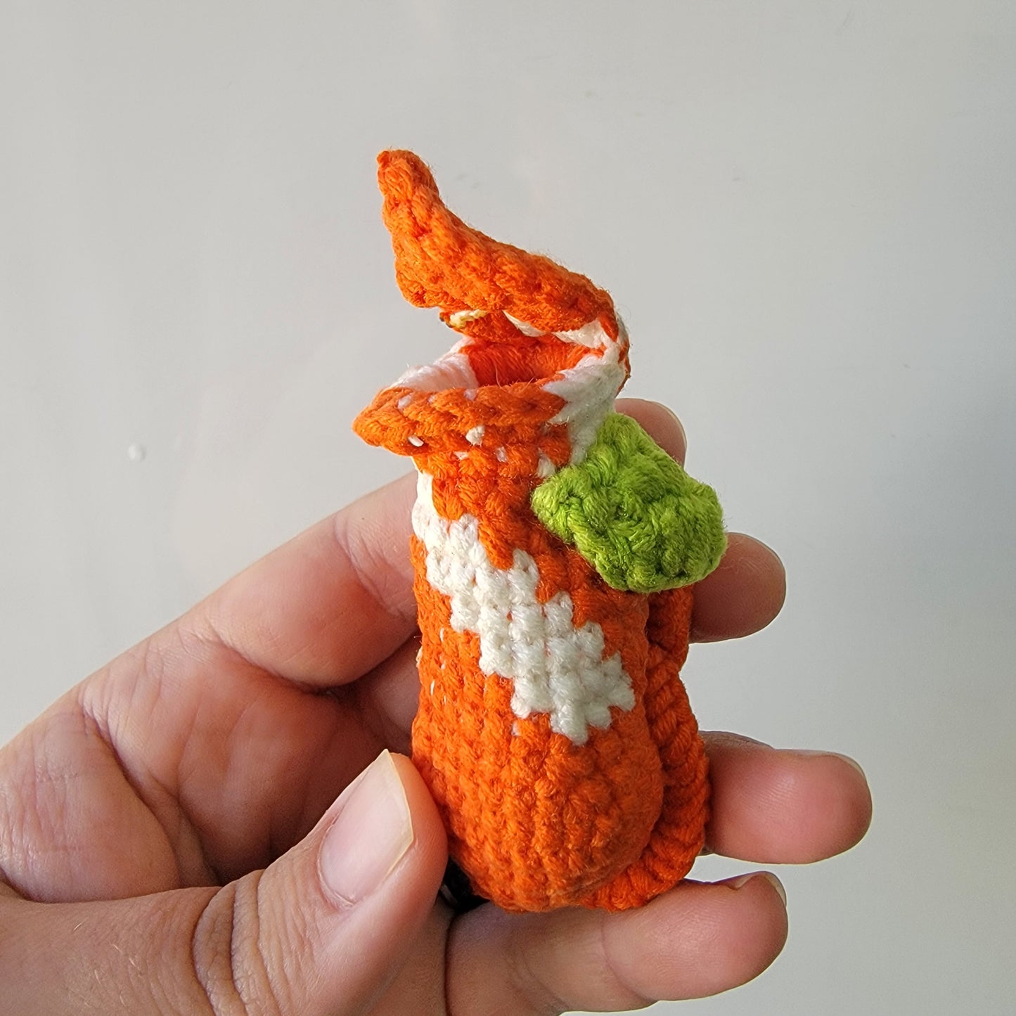 Nepenthes crochet keychain multicolored