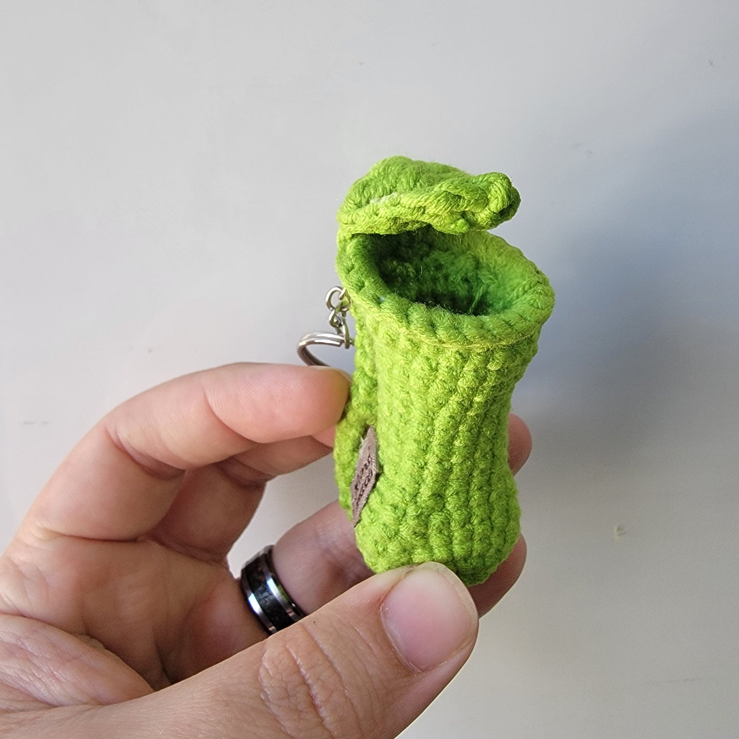 Nepenthes crochet keychain multicolored