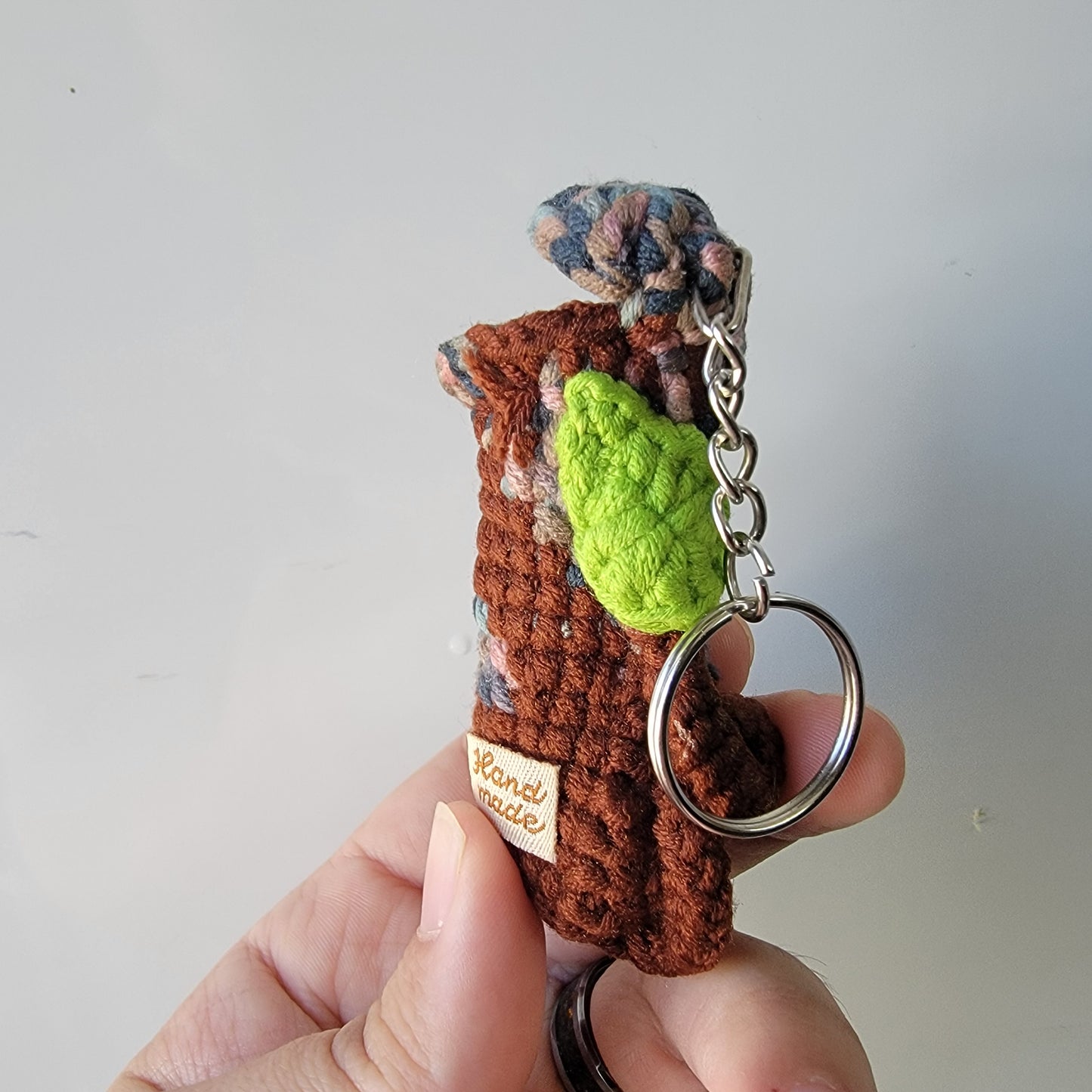 Nepenthes crochet keychain multicolored