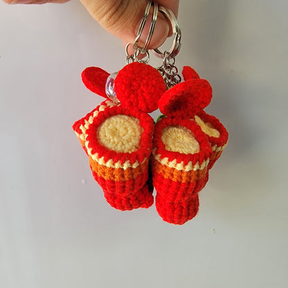 Nepenthes edwardsiana crochet keychain