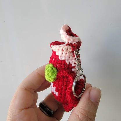 Nepenthes crochet keychain multicolored