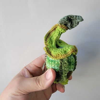 Nepenthes veitchii crochet keychain