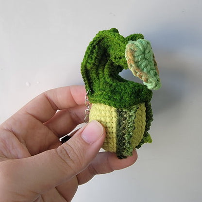 Nepenthes veitchii crochet keychain