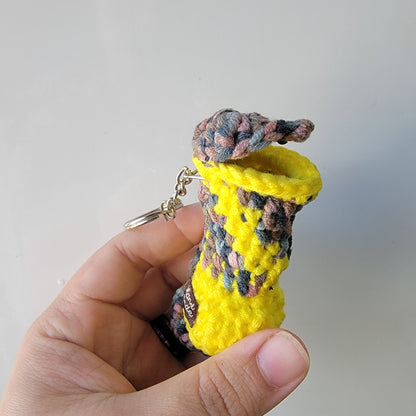 Nepenthes crochet keychain multicolored