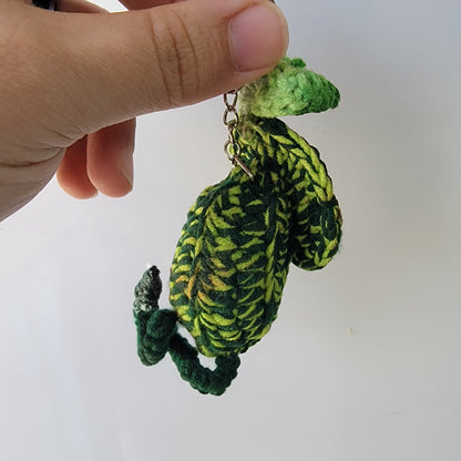 Nepenthes lowii crochet keychain