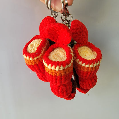 Nepenthes edwardsiana crochet keychain