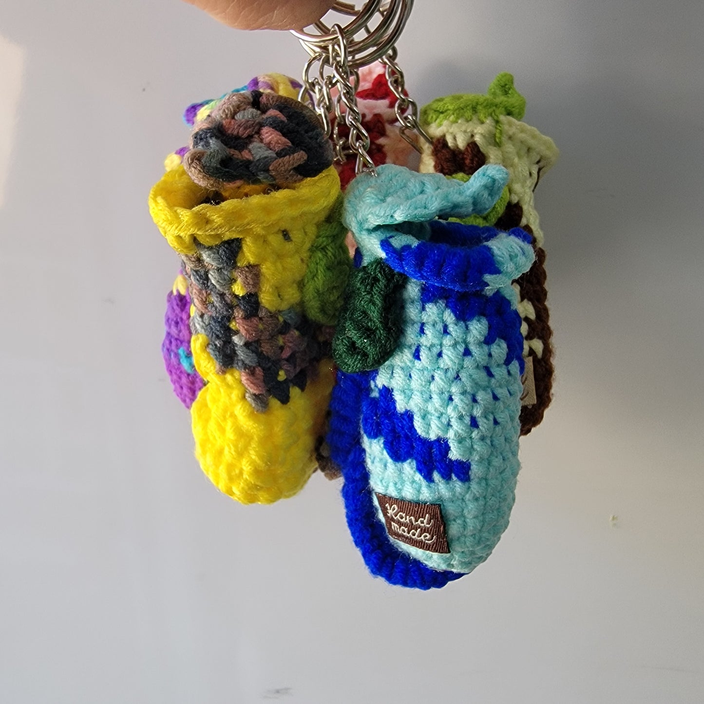 Nepenthes crochet keychain multicolored