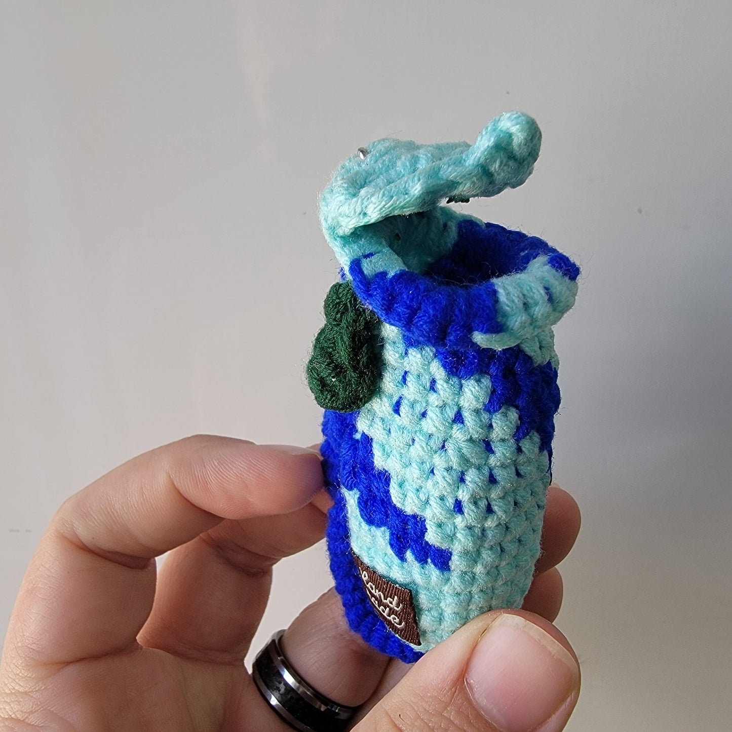 Nepenthes crochet keychain multicolored