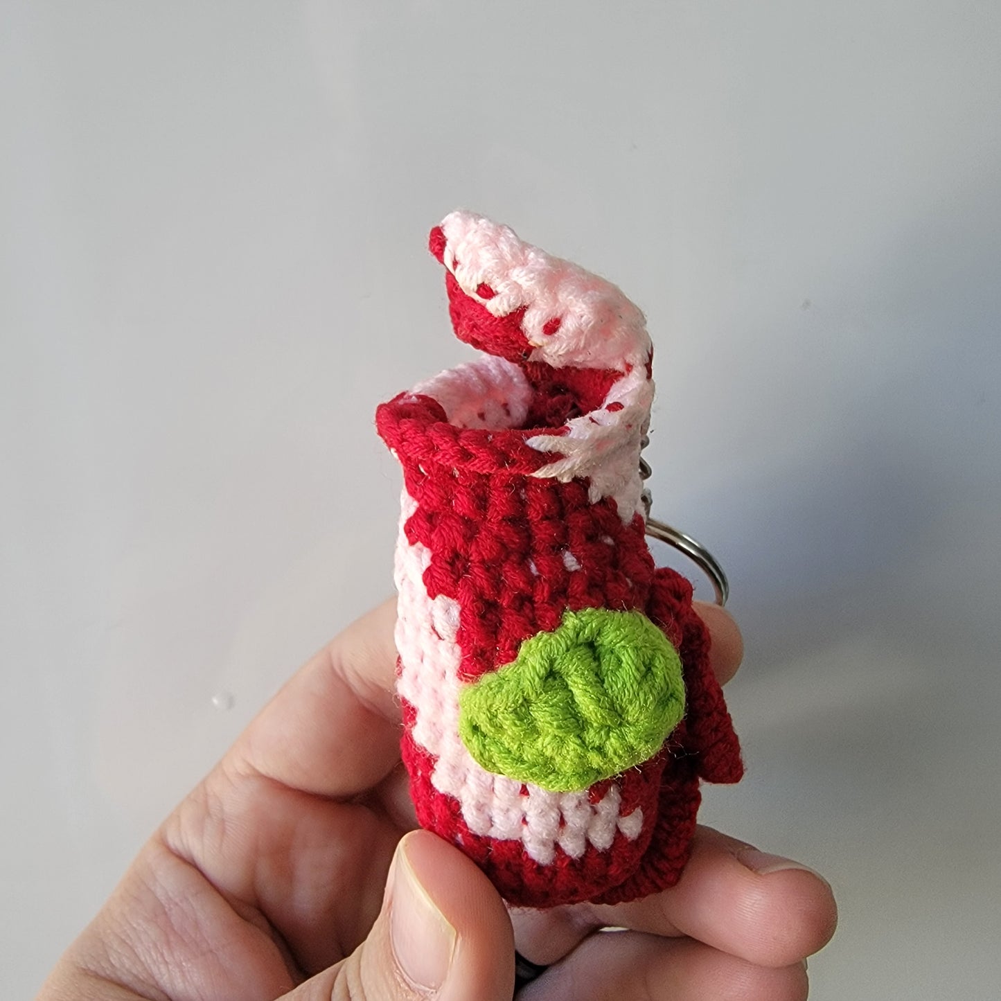 Nepenthes crochet keychain multicolored