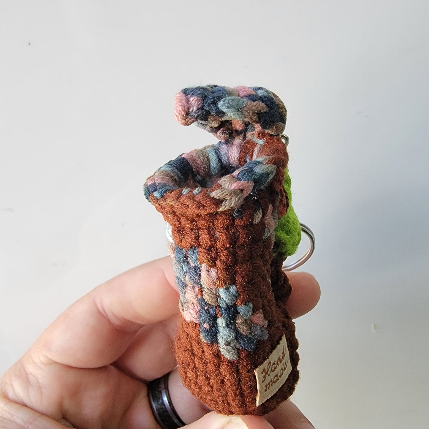 Nepenthes crochet keychain multicolored