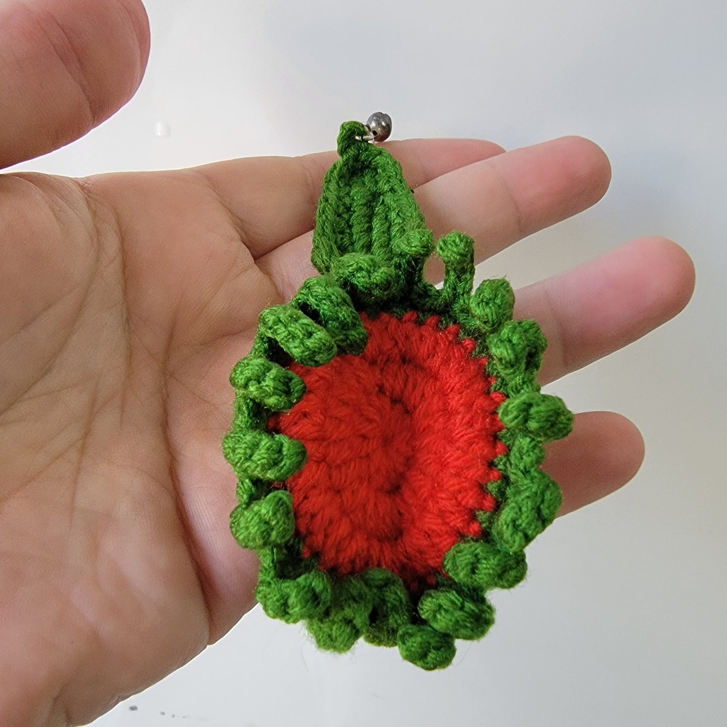 Venus Fly Trap crochet keychain