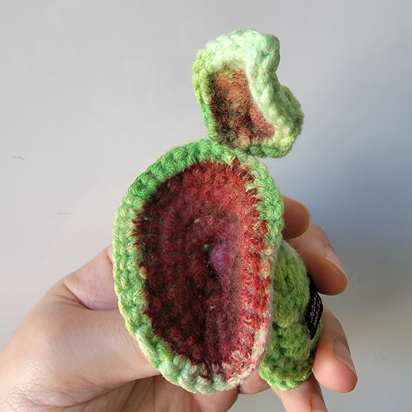 Nepenthes lowii crochet keychain