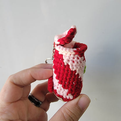 Nepenthes crochet keychain multicolored